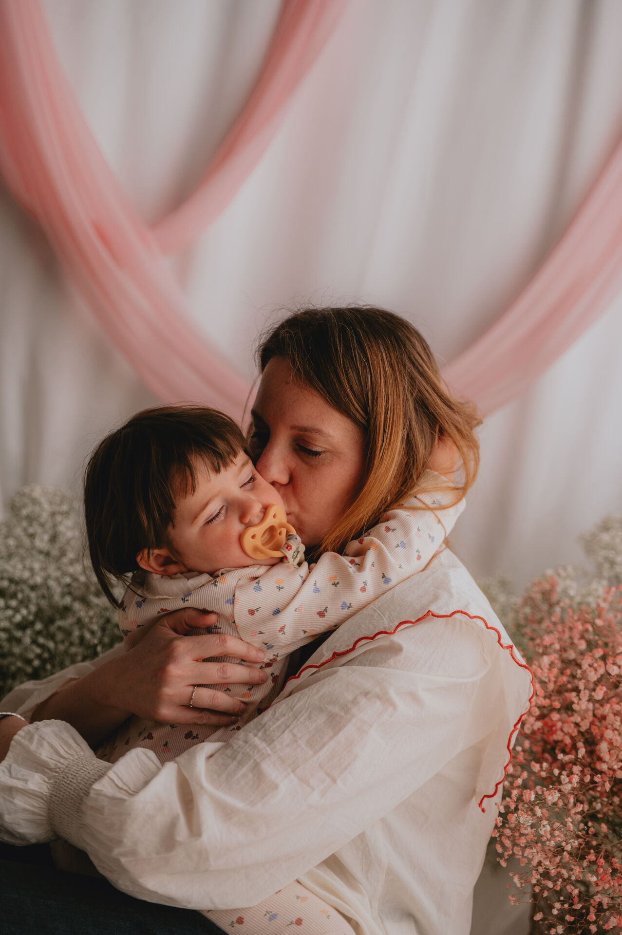 Famiglia durante servizio fotografico a Firenze